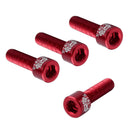 8Pcs Bicycle Handlebar Stem Screw M5x17mm Aluminum Alloy Bolt Fixed Gear MTB