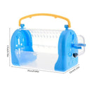 Hamster Cage With Strap Portable Take Out Small Pets Box Bag Breathable Squ