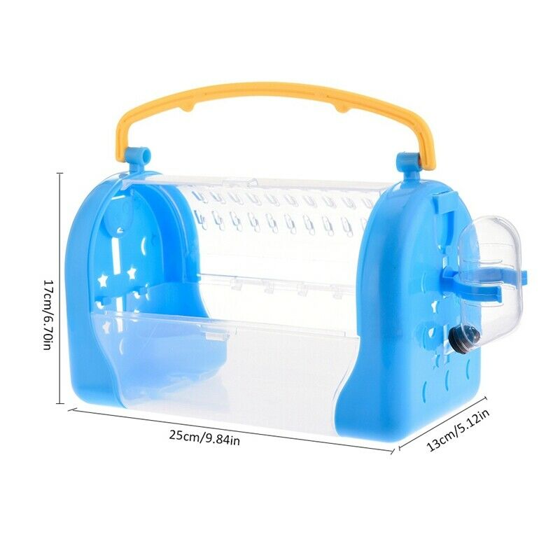 Hamster Cage With Strap Portable Take Out Small Pets Box Bag Breathable Squ