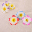 10 PCS Hawaiian Frangipani Plumeria Foam Head Flower Party Beach Hair Clip 8cm