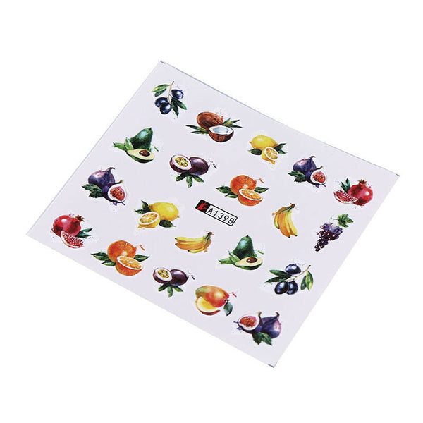 18 sheets fruit cocktail watermark decals water transfer nail art stickers di Dz