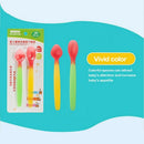 2pcs baby temperature spoon color changing newborn spoon baby feeding warm