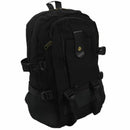 male Retro Leisure tourism canvas backpack black M1P2