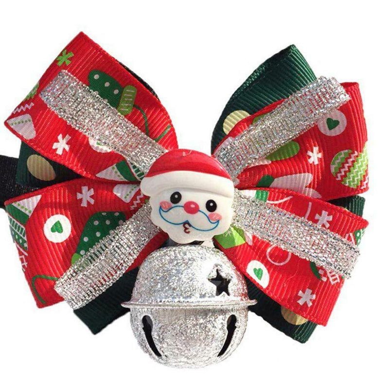 Pet Christmas Adjustable Collars W/ Bow Tie Costume Accessories Pet Supplies