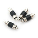 4pcs Straight AV RCA Male to Male Audio Video Connector Couplers Adapter A.AU