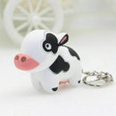 Cute Cow Keyring Led Torch With Sound Keychain Christmas Xmas Party Favors  A1H4