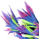 Decoration Plastic Simulated Sea Plants Flora for Aquarium Fish Tank purple S3C2