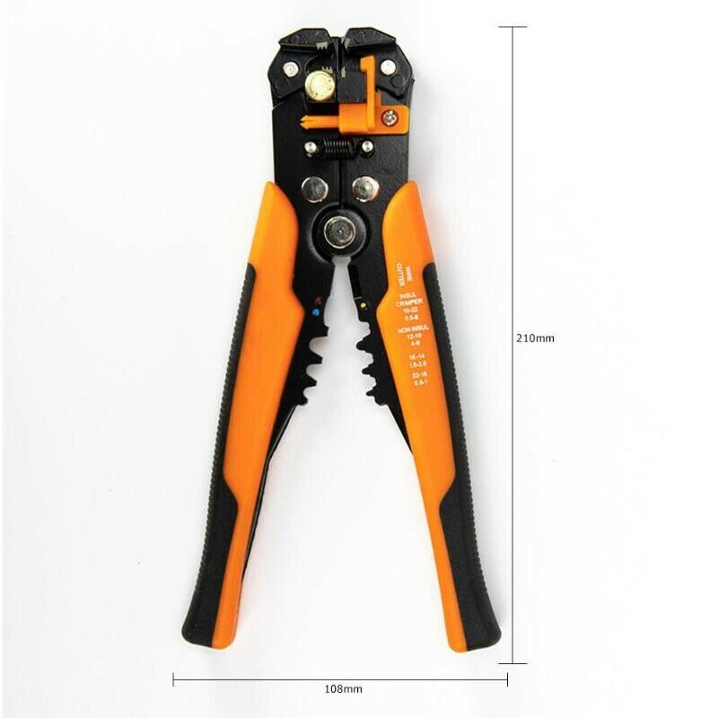 Multi-Function Automatic Terminal Plier Cable Wire Stripper Cutter Crimper  X4I5