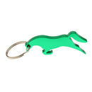 Aluminum Horse Simple Bottle Opener Key Ring Keychain Bag Pendent Green