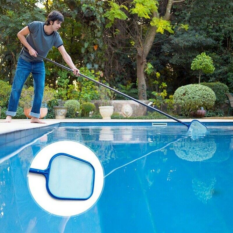 Heavy Duty Deep-Bag Pool Rake & Swimming Leaf Skimmer Net with Medium Fine