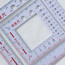 2x Knitting Needle Gauge Size Ruler Metric Ruler Gauge for Sewing Crochet Crafts