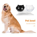 Double Bowls Detachable Tilt Cat Ears Pet Bowl Non-slip Cat Dog Feeder (A)