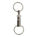 4x Double Keyring Pull Split Apart Detachable Quick Release Keychain Rings