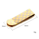 Stainless Steel Metal Money Clip Fashion Simple Dollar Cash Clamp Holder Wallet