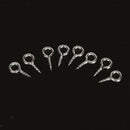 200pcs White K Screw Eye Pins Eyelets Screw for Keychain Jewelry Assortment