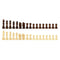 Handmade Folding Wooden Magnetic Chess Board Set with Extra 2 Queens, 39x39cm,