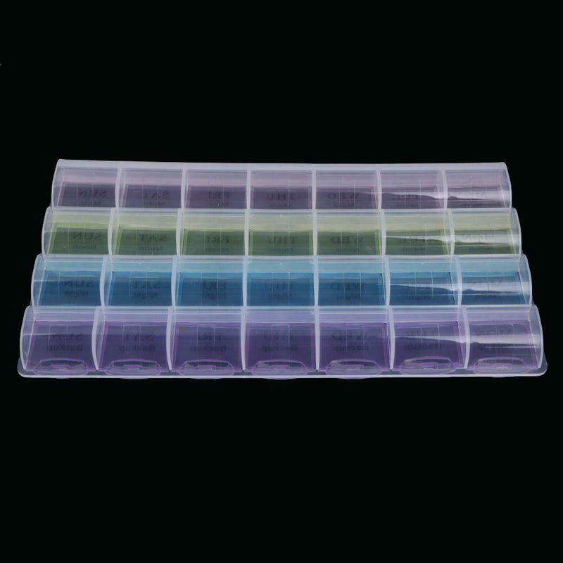 Portable 7 Days Tablet Pill Box Holder Medicine Storage Organizer Case