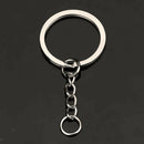 30 Piece Key Chain with Open Jump Ring Connector Key Rings Findings for Jewelry