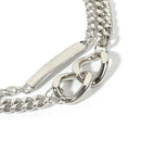 Punk Double Layer Metal Chain Choker Pendant Necklace Clavicle Jewelry GiftOZ