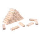 50pcs Wooden Dominoes Wood Rectangle Blocks for Art Crafts & DIY Projects