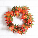 Maple Leaf Berry Wreath Halloween & Christmas Door Home Decor 35Cm