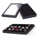 36 Slots Jewellery Box Ring Storage Earrings Display Box Jewelry Organizer  B4E5
