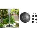 Solar Power Fountain Submersible Water Pump with Filters Panel Pond Pool 190L/h