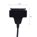 22u10-Rtk Sata 7 + 15 22 Pin To Usb 2.0 Cable Adapter For 2.55 Hdd Hard Dis