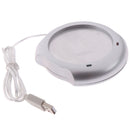 USB Insulation Coaster Heater Heat Electric Coffee Cup Mug Mat Pad Home Offic-