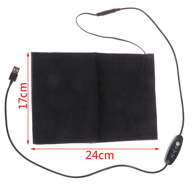Portable USB Electric Heating Pad Vest Jacket Clothing Heated Pads Warmer Wais-