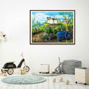 5D DIY Full Drill Diamond Painting Rural Landscape Cross Stitch Work (07)
