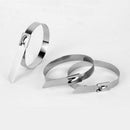 100 Pcs 304 Stainless Steel Exhaust Wrap Coated Metal Locking Cable Zi FBS