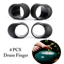12x Steel Tongue Drum Finger Picks Silicone Knocking Fingers Sleeves Handpan