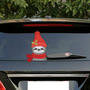 Cute Sloth Christmas Car Rear Windshield Wiper Stickers Auto Styling Decals