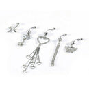 5pcs Flower Navel Ring Combination Body Piercing Belly Button Jewelry gfd KAR