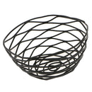 Metal Iron Wire Storage Fruit Vegetable Basket Serving Storage Bowl,Black
