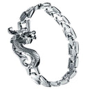 Men Locomotive Style Stainless Steel Dragon Bracelet Personality Bangle