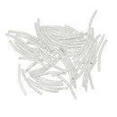 400x Curved Tube Noodle Spacer Beads Connectors Charms Jewelry Making Findings