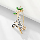 Elegant Women Enamel Alloy Animal Spot Cute Cat Brooch Pin Jewelry Decor Gift JR