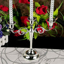 3-Candle Metal Candelabra Tall Candle Holder Wedding Event Candelabra Candl X4O4