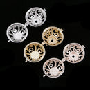 3pcs Multicolor Round Cage Pendant Locket Pendants Charms Jewelry Findings