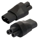 1 X IEC320 C5 To C8 90 Degree Power Supply Extension, Angled