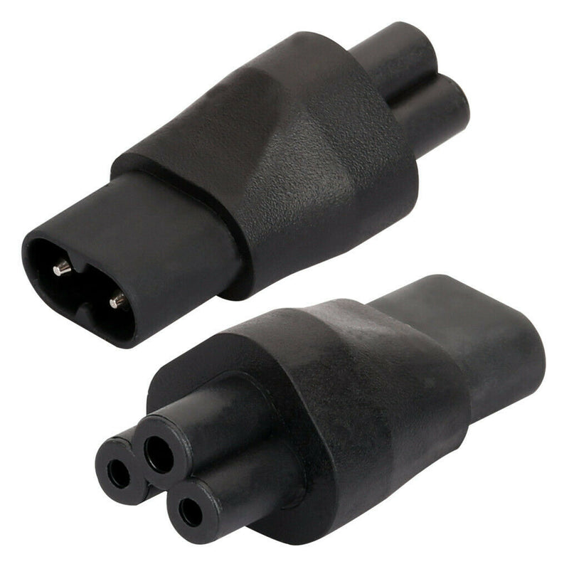 1 X IEC320 C5 To C8 90 Degree Power Supply Extension, Angled