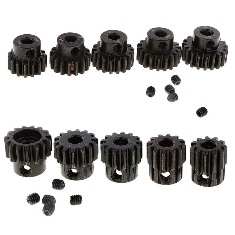 M1 5mm 11T 12T 13T 14T 15T 16T 17T 18T 19T Gear Metal for 1/8 RC Buggy Motor