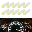 20pcs New T5 Car COB White LED Lamp Car Dashboard Door Reading Gauge Light Bulb
