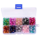 200x Bracelet Necklace DIY Beads Glass Round Loose Jewelry Making Lampwork Bead
