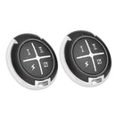 Round 433MHz Remote Control Garage Door Electric Gate Clone Key Fob (2pcs)