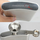 8oz Hip Drink Liquor Whisky Alcohol Flask Screw Cap Funnel Cap Steel