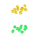 10pcs Green D10 Dice+10pcs Yellow D10 Dice for D&D RPG MTG Board Games Gift