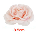 10 Camellia Artificial Flower Heads Wedding Bride Hair Clip Decor LightPink